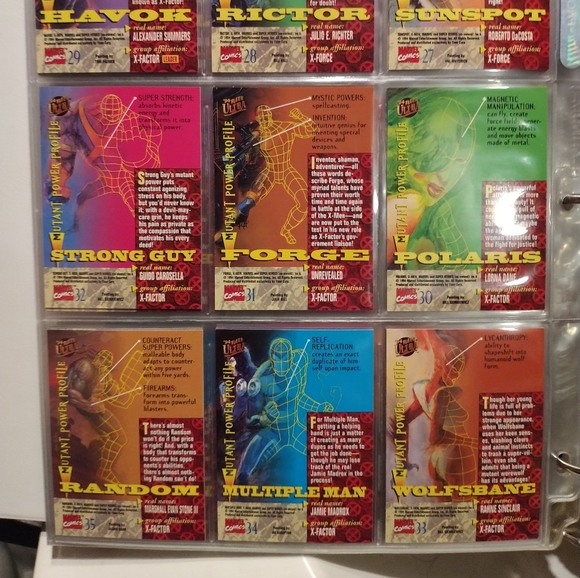 (Rare vintage) Marvel '94 FLEER X-MEN superhero trading cards. - Picture 4 of 4